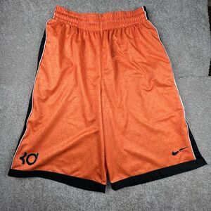 Nike KD Basketball Shorts Dri-FIT Athletic Training Orange Gray Mens Sz M Gym
